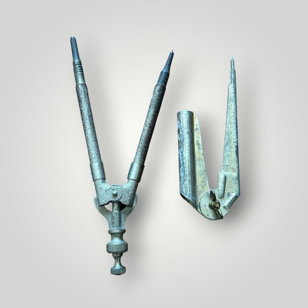 Antique drafting tools,ornate,great britain